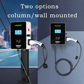 Oem Ac Home Wall Mounted 7kw 11kw 22kw 44kw Wall Box Electric Vehicle Charging Station Ev Charger With Lcd Screen
